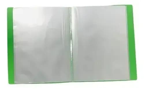 CARPETA CUADERNO T TRANSPARENTE VERDE CLARO