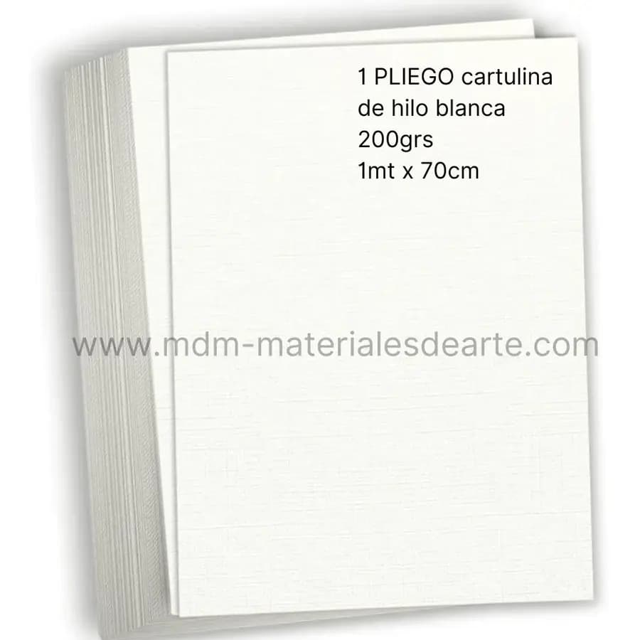 PLIEGO CART. HILO BLANCA 200G 70X100