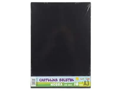CART. A3 BRISTOL NEGRA UNIDAD