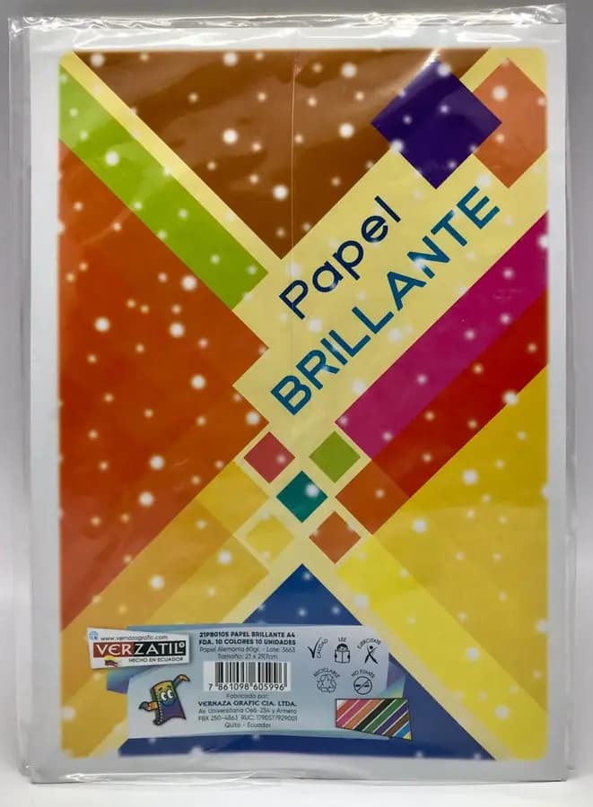 PAPEL LUSTRE INEN X 10 COL