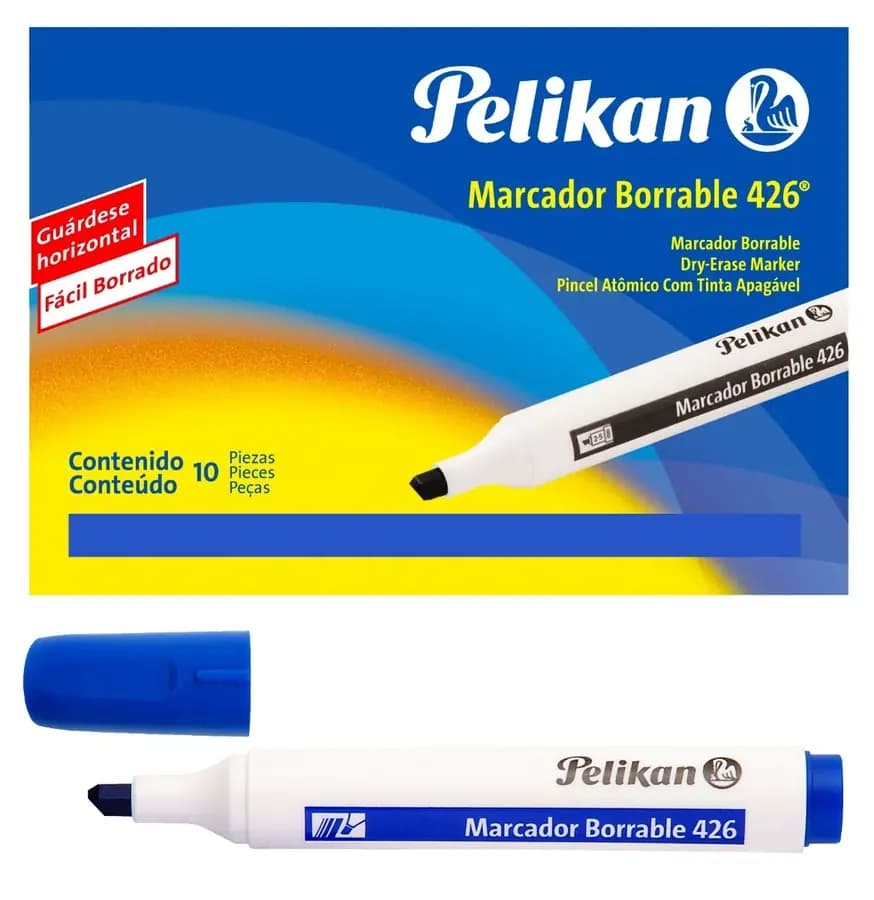 MARCADOR PELIKAN BORRABLE 426 AZUL