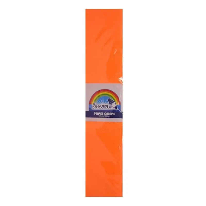 PLIEGO PAPEL CREPE FOSFORESCENTE NARANJA