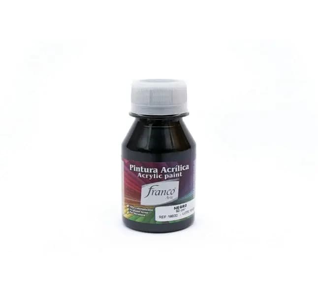 PINTURA ACRILICA FRANCO 60ML NEGRO