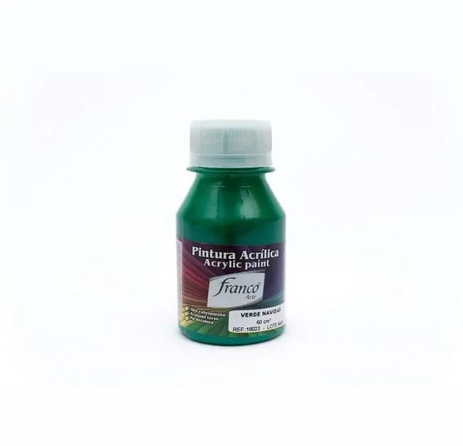 PINTURA ACRILICA FRANCO 60ML VERDE NAVIDAD