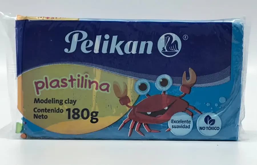 PLASTILINA PELIKAN BARRA CELESTE 180GR