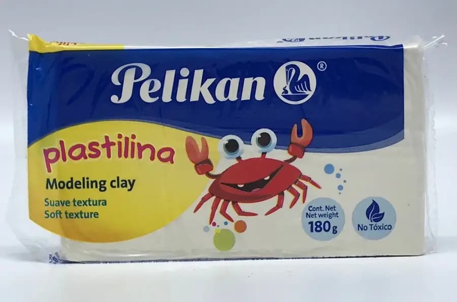 PLASTILINA PELIKAN BARRA BLANCO 180GR
