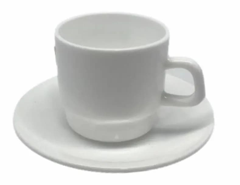TAZAS PLA.X6UN. QUADRATO 018 LUMIN