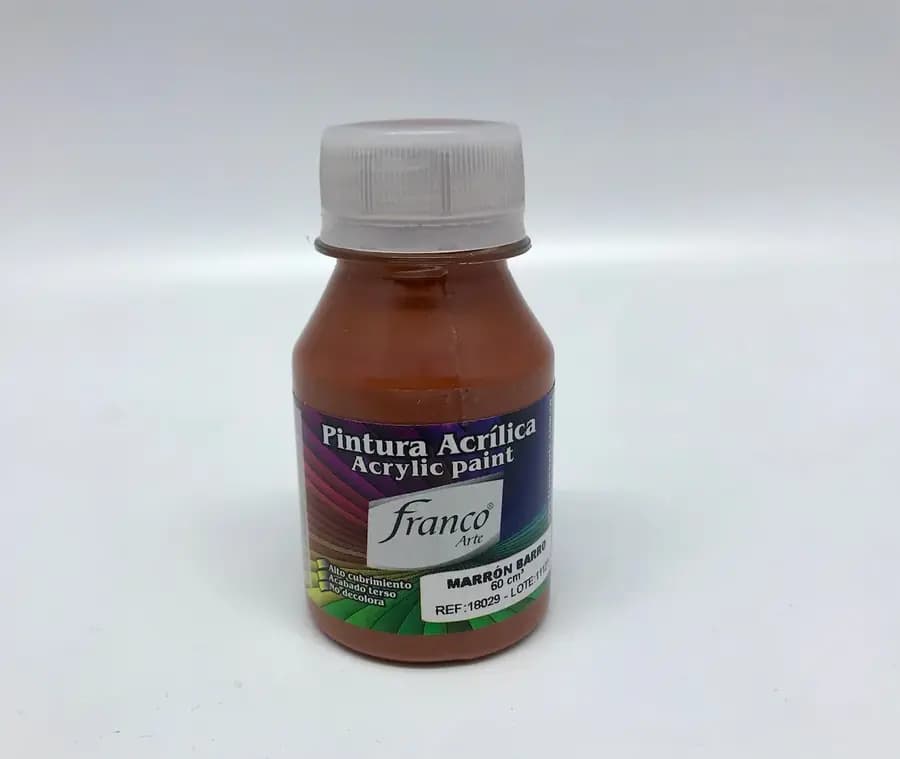 PINTURA ACRILICA FRANCO 60ML MARRON BARRO
