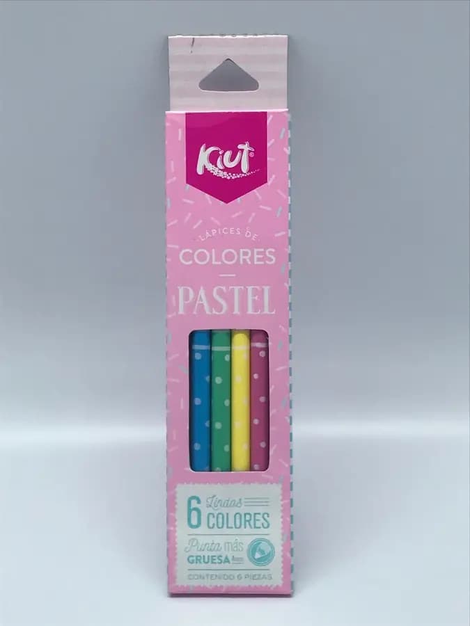 PINTURA KIUT X 6COL PASTELES