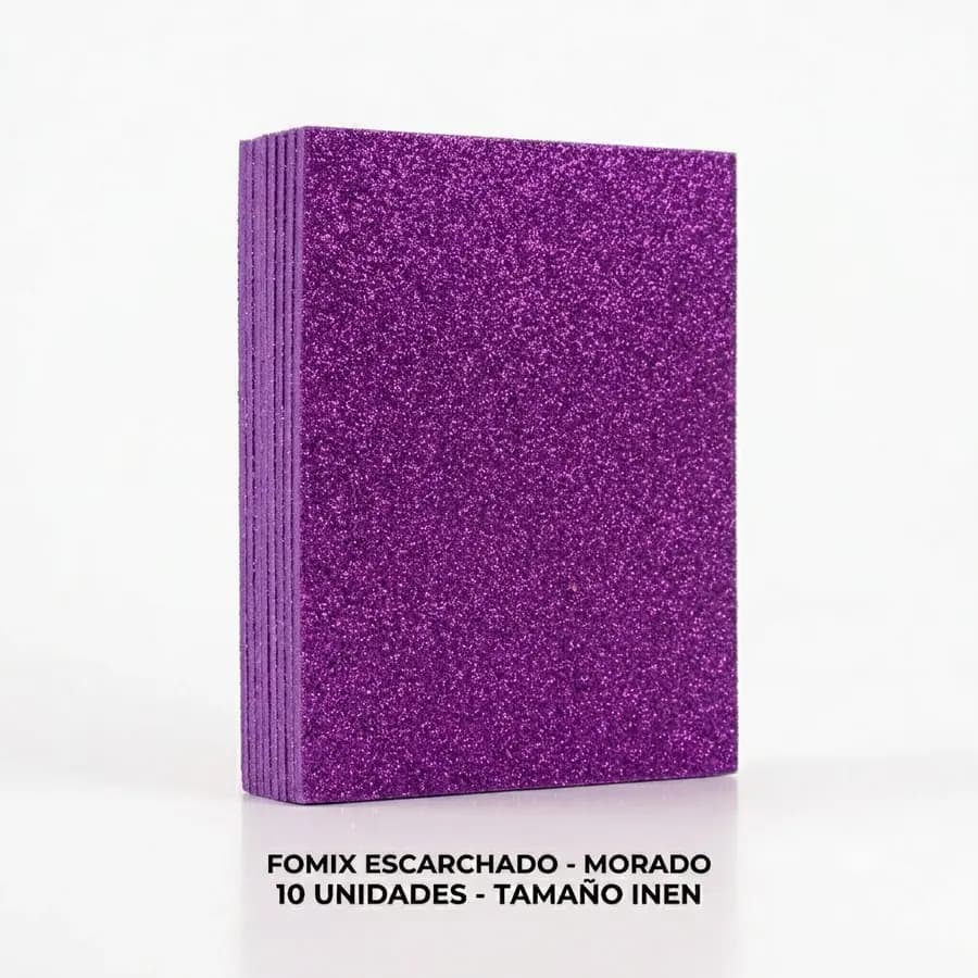 FOMIX X 10UN INEN ESCARCHADO ADHES MORADO