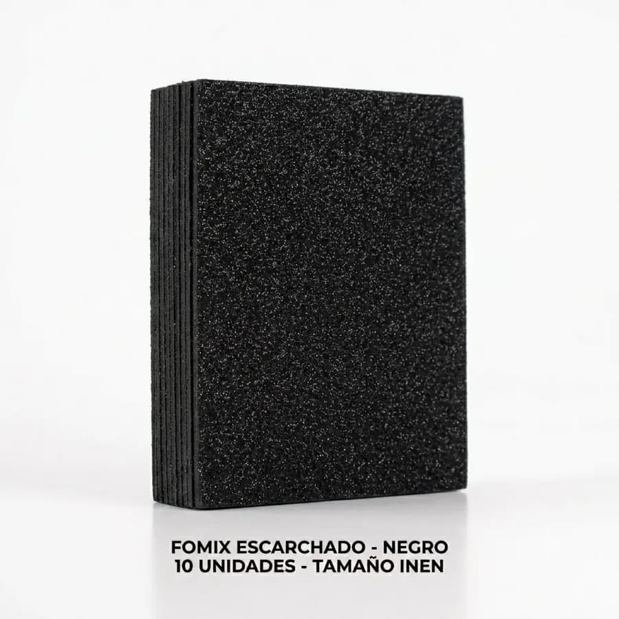 FOMIX X 10UN INEN ESCARCHADO ADHES NEGRO