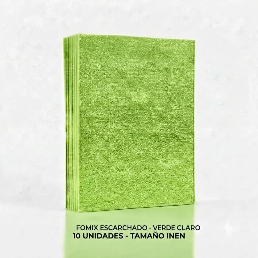 FOMIX X 10UN INEN ESCARCHADO ADHES VERDE CLARO
