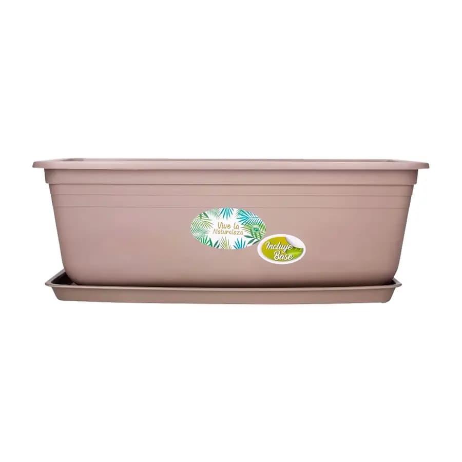 MACETERO PLASTICO CON BASE 9142