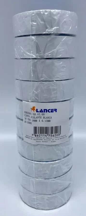 CINTA AISLANTE LANCER 10Y BLANCO