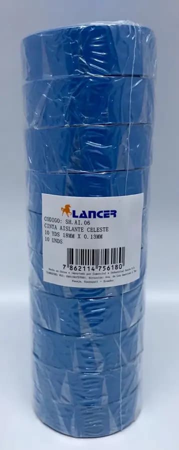 CINTA AISLANTE LANCER 10Y CELESTE
