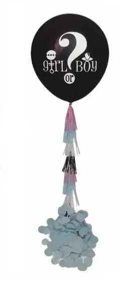 GLOBO NEGRO INCOGNITA BABY SHOWER 226-36