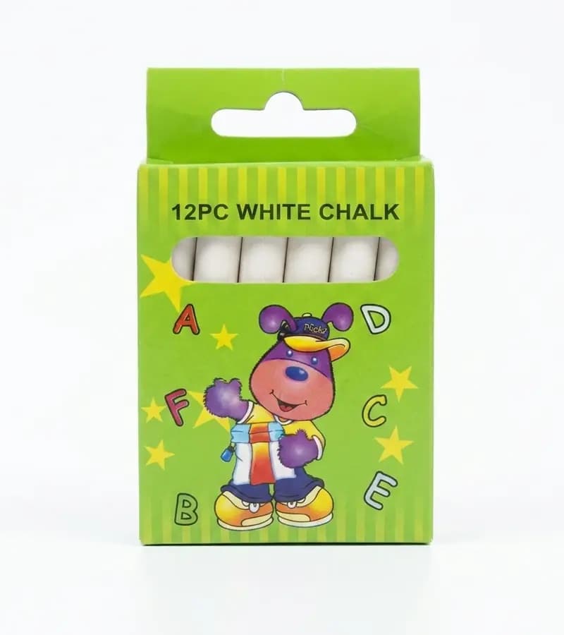 TIZA X 12UN CHALK BLANCA J1051