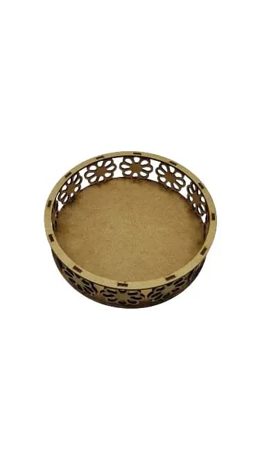 BASE MDF REDONDA FILO FLORES