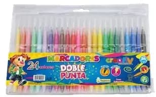 MARCADOR CREATIV X 24COL DUO CT6935-24 DOBLE PUNTA