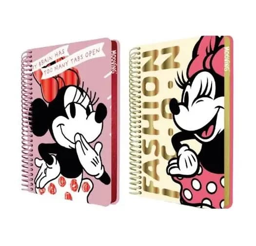LIBRETA MOOVING MINNIE 96H CUADROS P/D 32131