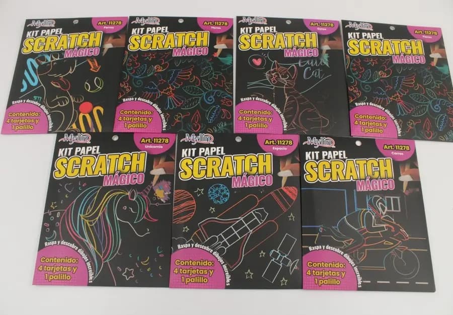 BLOCK A5 SCRATCH CART. MAGICAS DISENOS X 9H
