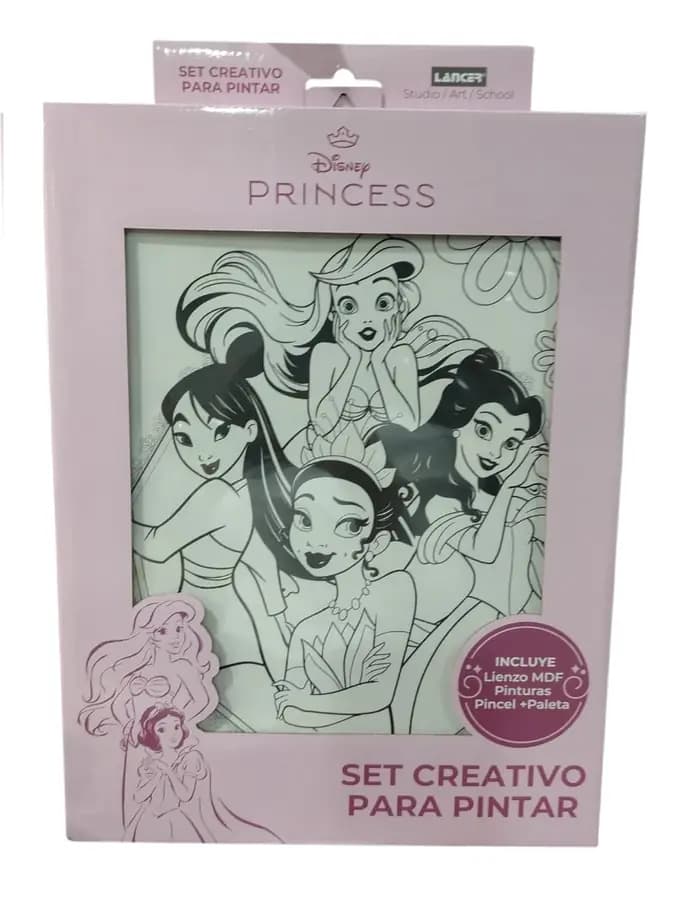 LIENZO LANCER SET PRINCESAS 30X40CM DISPRB402