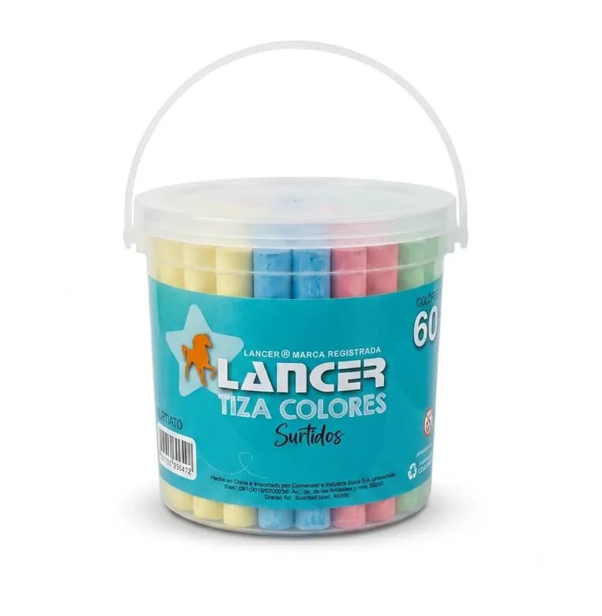 TIZA LANCER BALDE COLORES X 60UN TZ610